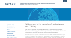 Desktop Screenshot of copsoq.de